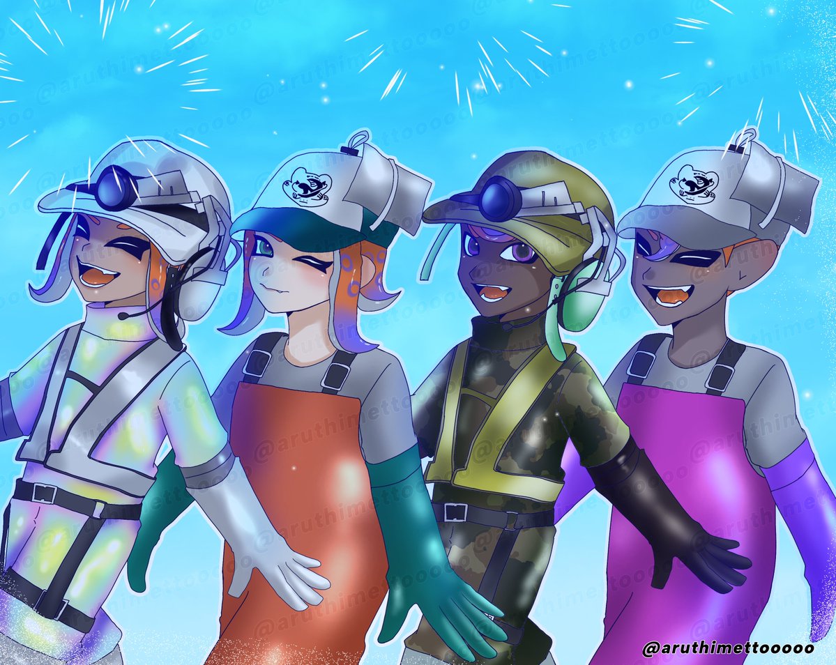 aruthimettooooo's tweet photo. うちの子よく描きます！筆遅めです
いいね、RTでゆっくり回ります😊

#スプラトゥーン絵描きさんと繋がりたい https://t.co/faY6MvEbFb