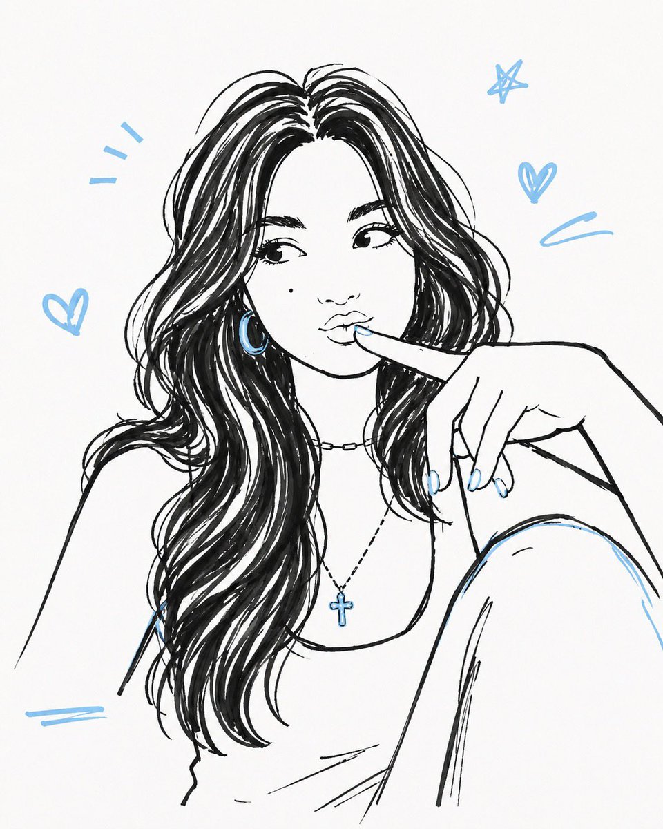 Hand-drawn Black Marker Doodle