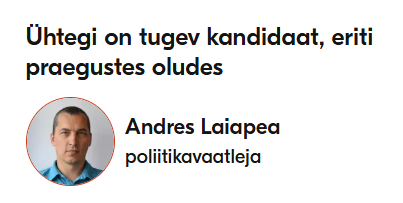 laiapea's tweet photo. Ühtegi on tugev kandidaat, eriti praegustes oludes. Loe: https://t.co/nC31NyrB9L #eesti #poliitika #valimised https://t.co/r9K2zdDELn