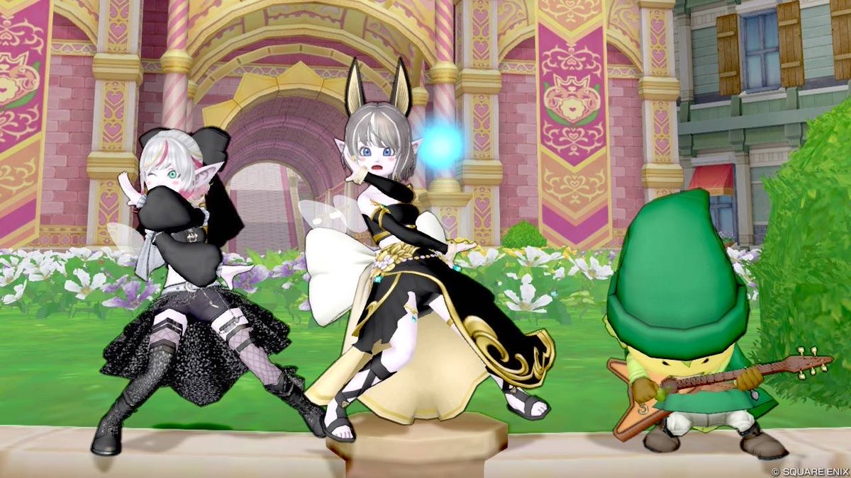 dqx_25's tweet photo. 久しぶりのエンドwith蠍＆メゼ🫶✨
ヒーラー慣れしてるから殴るの無理すぎたｗ
でも楽しかった🫠

あと昼間の勧誘活動の様子🩵
#DQX
#チーム活動 https://t.co/npdnjsiDiO