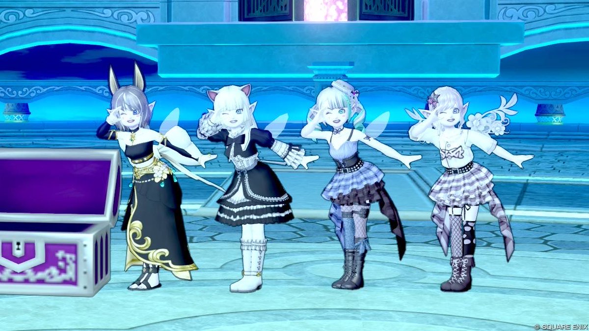 dqx_25's tweet photo. 久しぶりのエンドwith蠍＆メゼ🫶✨
ヒーラー慣れしてるから殴るの無理すぎたｗ
でも楽しかった🫠

あと昼間の勧誘活動の様子🩵
#DQX
#チーム活動 https://t.co/npdnjsiDiO