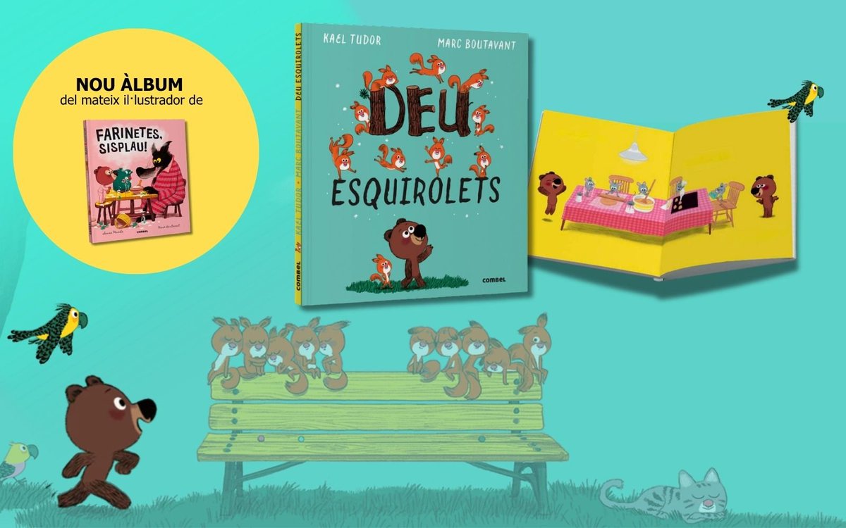 EditorialCasals's tweet photo. Un conte per comptar a l’inrevés
📚DEU ESQUIROLETS, de 🖊️Kael Tudor i 🎨Marc Boutavant 👇👇
https://t.co/XH5eVeTXyG
#CombelEditorial https://t.co/VgfQKcEjN5