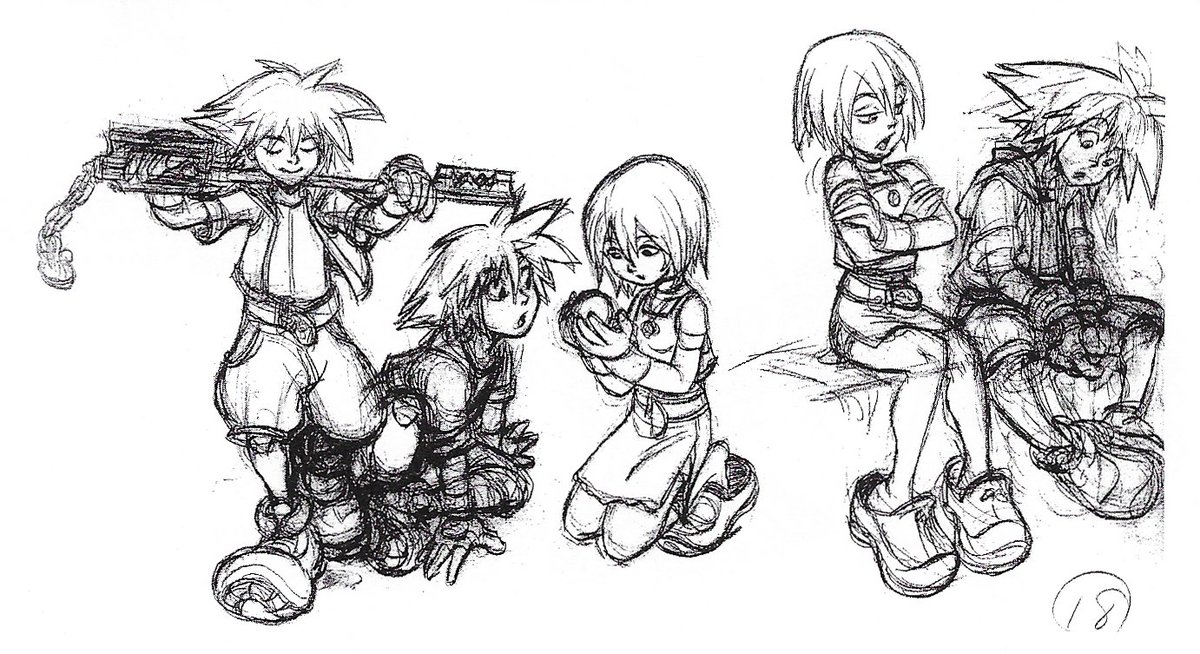 GlutenPlayz's tweet photo. The KH1 concept art is pretty aura https://t.co/GuvmDwXryC