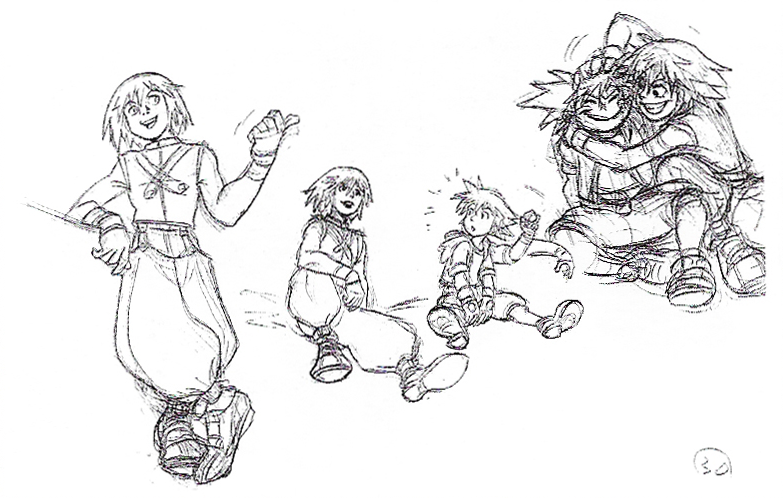 GlutenPlayz's tweet photo. The KH1 concept art is pretty aura https://t.co/GuvmDwXryC