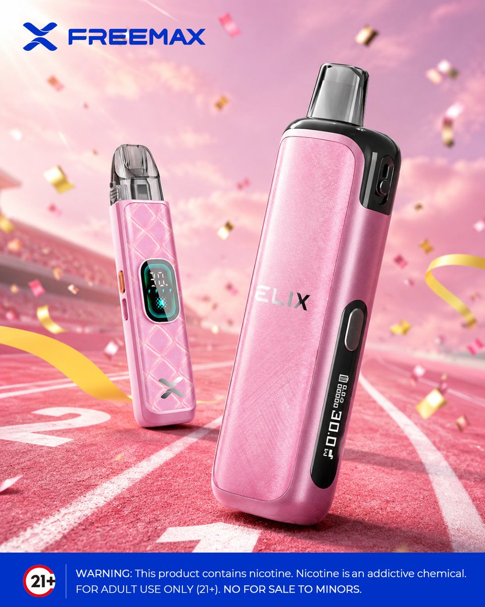 Freemaxvape's tweet photo. Pink lineup, winning energy. 🏆
#FREEMAX #ELIXKIT #REXAS2 #PinkPower #ProductLineup #VapeSetup #TechLifestyle
⚠️ Warning: This product contains nicotine. Nicotine is an addictive chemical.
🔞 Must be 21+. https://t.co/jBCvcuhEPe