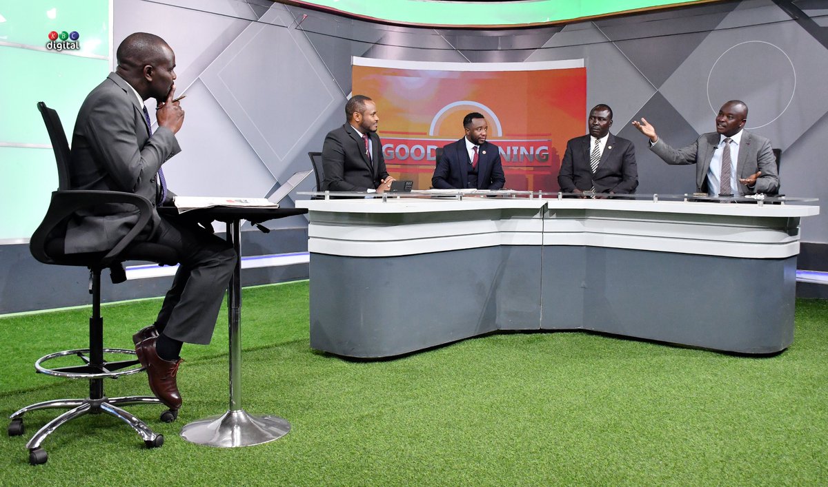 KBCChannel1's tweet photo. Eye on Politics:

@Victoroloo engages with Hon. Bernard Kitur, the MP for Nandi Hills Constituency; Wafula Mutacho, the chair of Trans Nzoia Ford Kenya; Frank Nyamari, an advocate of the High Court; and Dr. Antony Gitonga, a political analyst, to discuss the politicians' intentions and expectations.

#KBCniYetu ^MS

📸 @smayira