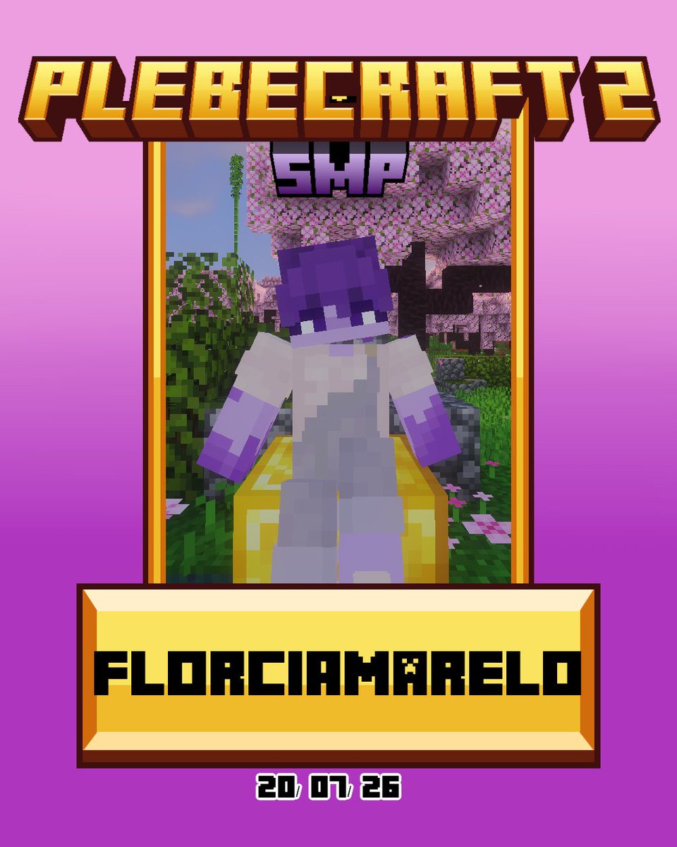 PlebeCraft_SMP's tweet photo. ¡Nos complace dar como #2da invitada a PlebeCraftSMP 2 a @RataDePera! https://t.co/PlG5vwFZf4