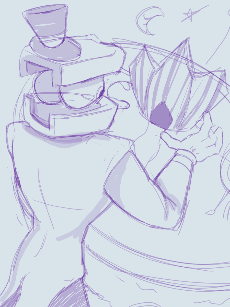 ToodlelooToots's tweet photo. Caine creating the circus (WIP) #TADC #Caine #artㅤㅤㅤㅤ https://t.co/6MWeD1LBXv