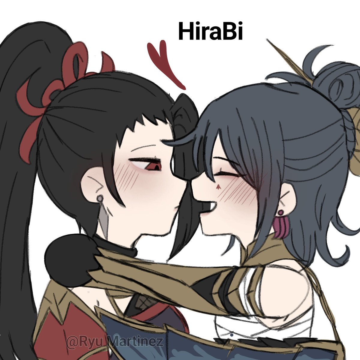 Ryu102778's tweet photo. Hayagura and HiraBi #MLBB #kaguraMLBB #hayabusaMLBB #HanabiMLBB #Hiraramlbb #ship #fanart https://t.co/gkBRP1ciSC