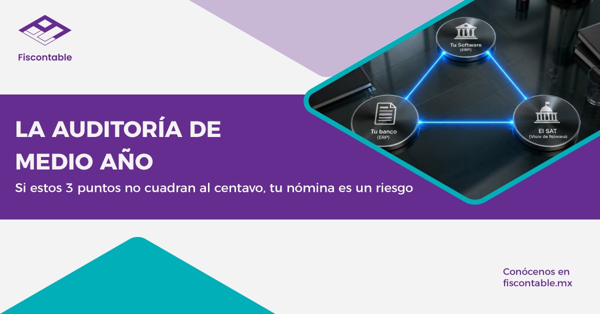 EVSAFiscontable's tweet photo. 💼 CEOs y RRHH: ¿Seguros de que no hay fugas en nómina?
Para evitar multas, estos 3 deben cuadrar AL CENTAVO:
1️⃣ Software interno
2️⃣ Flujo del Banco
3️⃣ Visor del SAT
Cuidado con los "timbrados fantasma" de medio año. Audita con @EVSAFiscontable. 🛡️
#CFO #RRHH https://t.co/FRYrwGbRnE