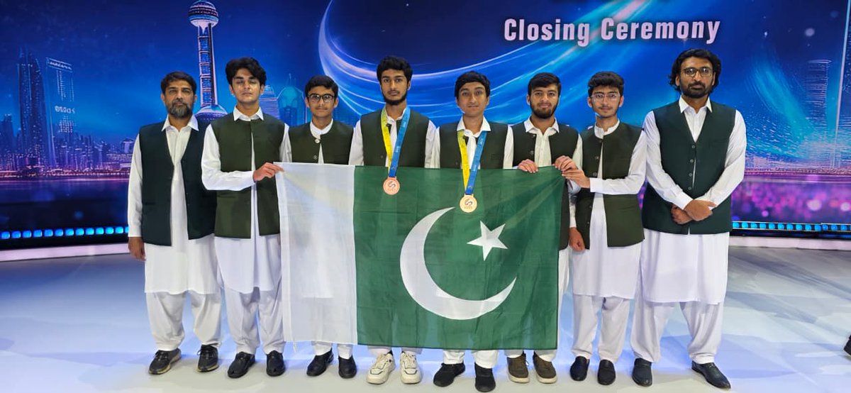 STEM_HEC's tweet photo. Pakistan's IMO Team delivered an impressive performance at the 67th International Mathematical Olympiad 2026 in Shanghai, China (July 10–21), securing two bronze medals for Muhammad Ahmad Bhatti and Muhammad Mahad Arif, while Muhammad Abdul Rafay Khan and Shahmeer Khan earned HM https://t.co/FBbSGtH4tc