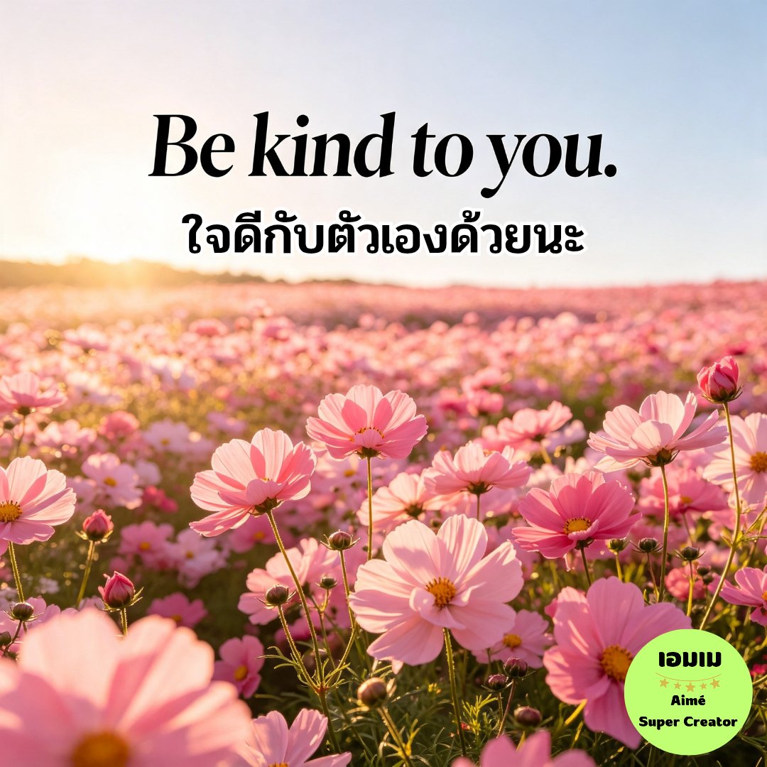 AimeSparkPower's tweet photo. Be kind to you. 💖

#Aimé
#Super
#Creator 
#แบ่งปันสิ่งดีๆ
#ใจดี
#kind 
#2026SuperWealthy
#พลังสร้างสรรค์
#รักตัวเอง
#ความคิดสร้างสรรค์
#ใจเป็นสุข
#feelgood
#happyeveryday
#haveagoodday
#ความรัก
#ความสุข
#love
#happiness https://t.co/ImBugC9tGz