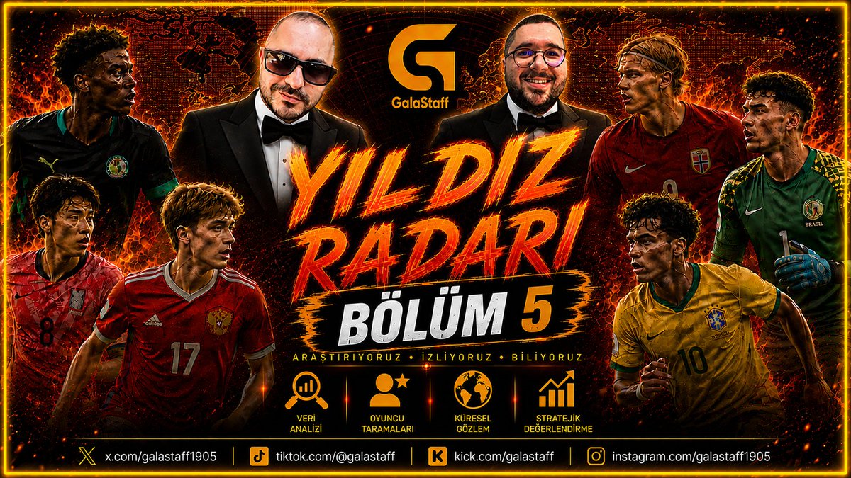 Galastaff1905's tweet photo. ⭐ YILDIZ RADARI BU AKŞAM 20.30’DA!

Geleceğin yıldızlarını mercek altına alıyor, genç yetenekleri tüm yönleriyle değerlendiriyoruz. 🔍⚽

💬 Sizce Galatasaray’ın radarına hangi genç oyuncu girmeli?

📺 Canlı yayın:
https://t.co/LJDAeSbiBS
🔁 RT + ❤️ ile daha fazla futbolsevere ulaştıralım!

#YıldızRadarı #GalaStaff #Galatasaray #Transfer
