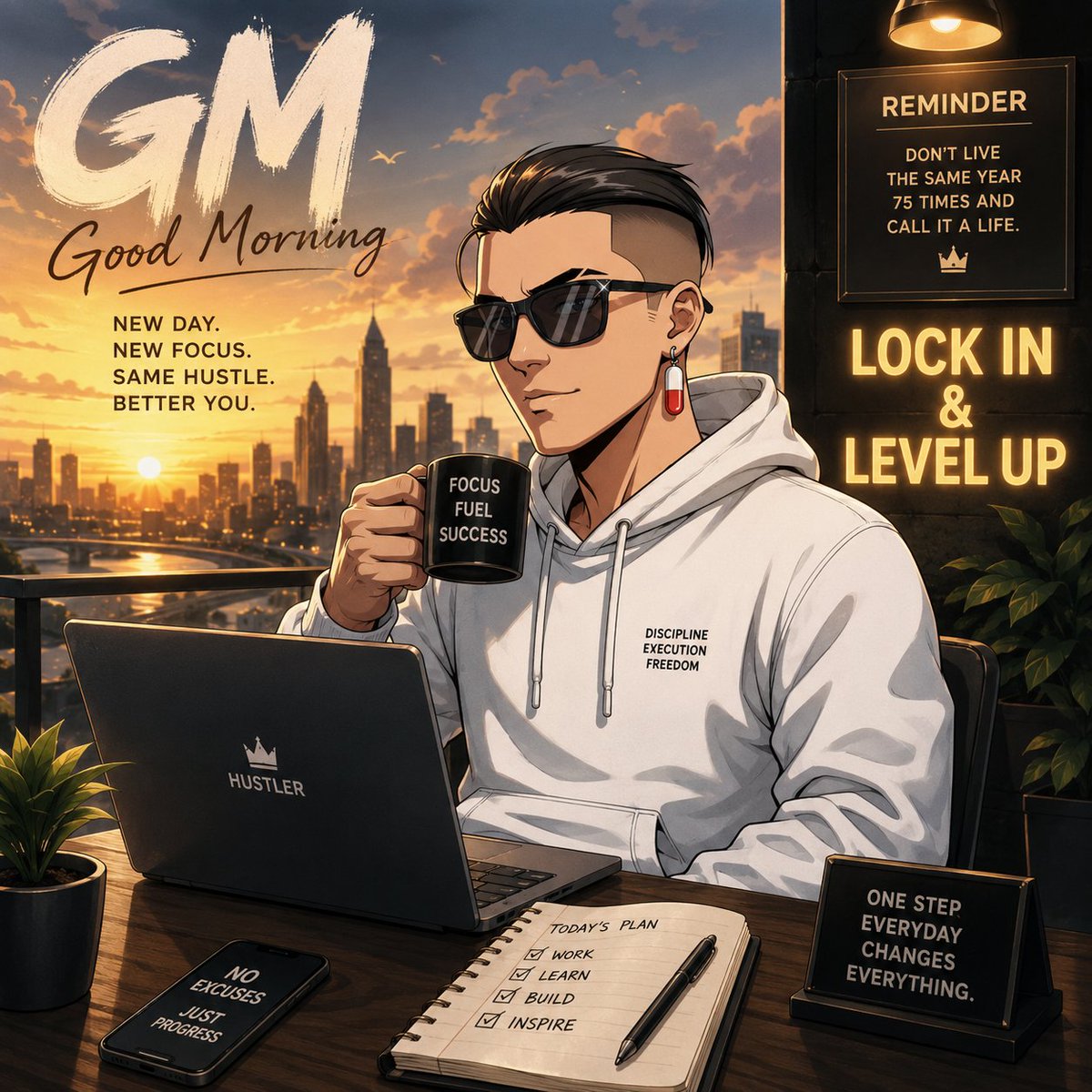 Steve_defi6's tweet photo. GM 

New day, fresh energy, same mission

No need to rush. Just keep showing up, keep building and make today count. Also do well to check out @PlayHoofyWood

Have a great day, everyone 🫡 https://t.co/MqxIfu8WXj