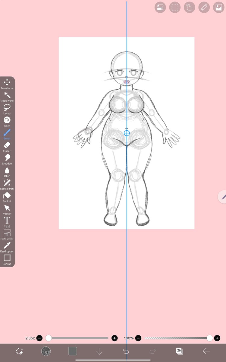 xXMissSAMBOXx's tweet photo. Wip first time trying to draw some plus size characters, will also make this a base as well..please forgive the hands https://t.co/N5QU819N20