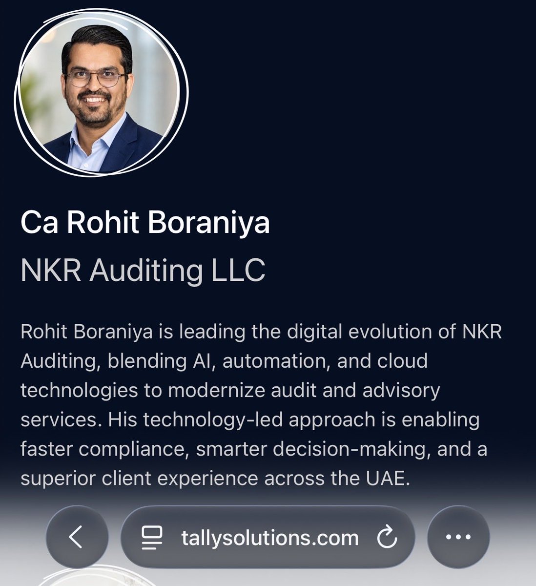 carobo007's tweet photo. Thank you @tallysolutions for recognizing NKR Auditing LLC in the Tech Transformer category at #tallymsmehonours2026  🙏🏻 https://t.co/AgI9SUT900