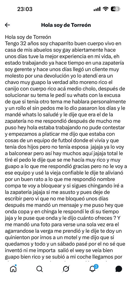 HctorMarmolejo's tweet photo. Hetero muy muy curioso 😈
#gaymen #gay #México #torreon #trc #relatoscalientes #relatosgay #heterocurioso https://t.co/ucAzfUB67W