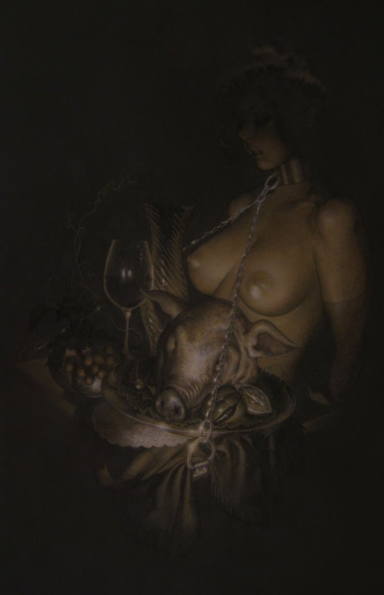 MarieC0rdial's tweet photo. Nature morte

33x23,4cm 
acrylic and pencil on paper
2026 https://t.co/P9Us2c77Nz