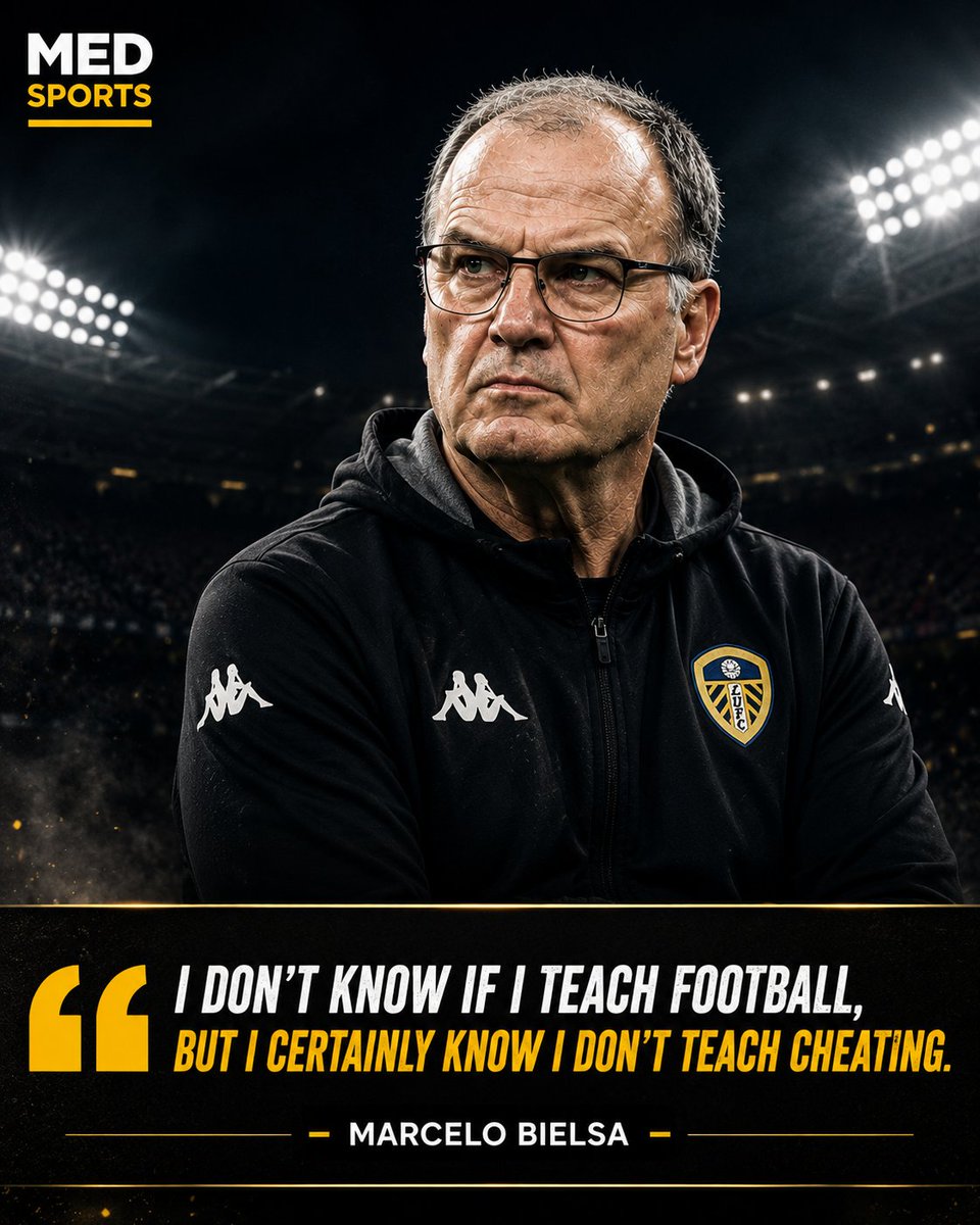 GoalCrestX's tweet photo. 🎉 Happy 70th Birthday to Marcelo Bielsa! 🇦🇷

"I don't know if I teach football, but I certainly know I don't teach cheating."

One of football's greatest thinkers. Happy Birthday, El Loco. ❤️

#MarceloBielsa #ElLoco #Football #LeedsUnited #Argentina #MedSportsEN https://t.co/rDfFTOetlu