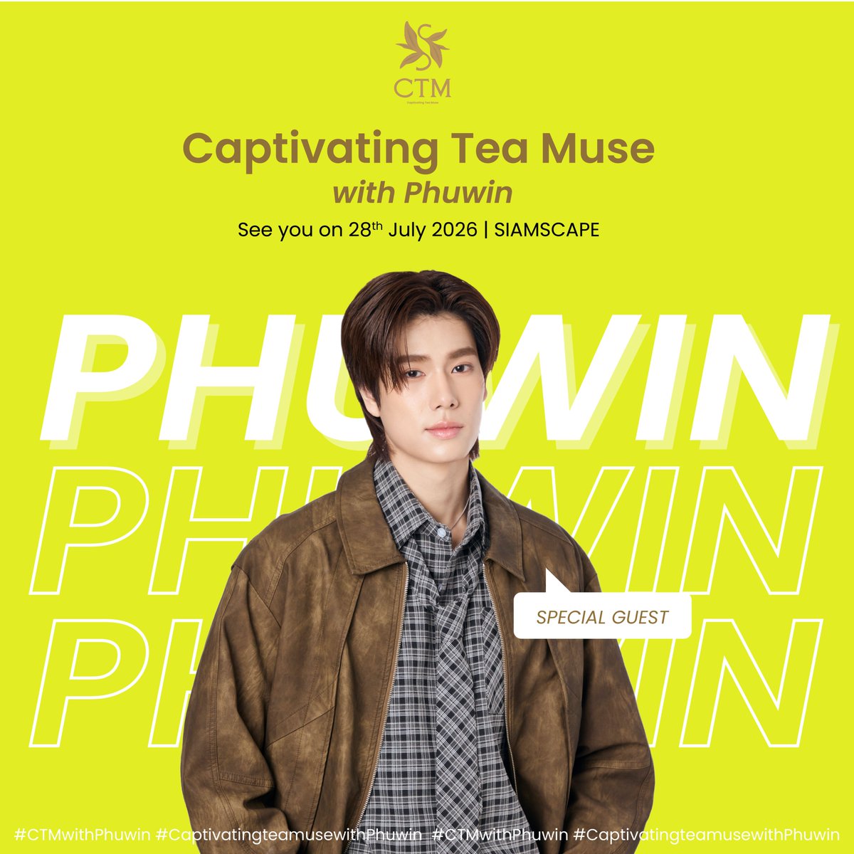 CTMThailand's tweet photo. เฉลยแล้ว! แขกสุดพิเศษที่จะมาสร้าง Your Day So Peachy กับทุกคนคือ ‘ภูวินทร์’ 📷ทายถูกกันหรือเปล่าน้า
เตรียมพบกันในวันที่ 28 กรกฎาคมนี้ที่ CTM สยามสเคป
แอบบอกว่านี่ไม่ใช่แค่การมาพบกันธรรมดา เพราะเรามีกิจกรรมพิเศษรออยู่ ติดตามรายละเอียดเร็ว ๆ นี้!
#CTMTHAILAND #CTMwithPhuwin #Phuwin https://t.co/b4HzvYsiOn