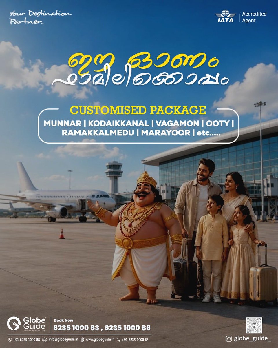 GuideGlobe33959's tweet photo. 🌼 Celebrate Onam with a journey made just for you! ✈️💛
Customised holiday packages designed to match your budget and travel style.
📩 DM us to plan your perfect getaway. https://t.co/a8OZgcsz3e