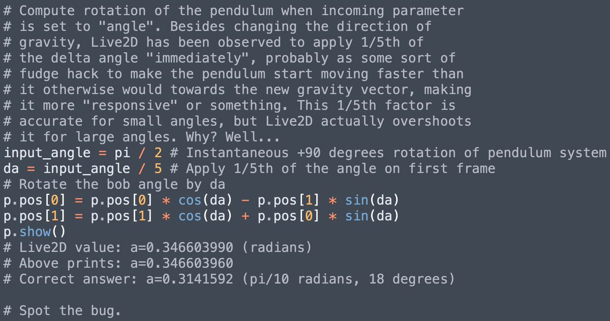 OMFG I just solved yesterday's Live2D physics mystery. The trick