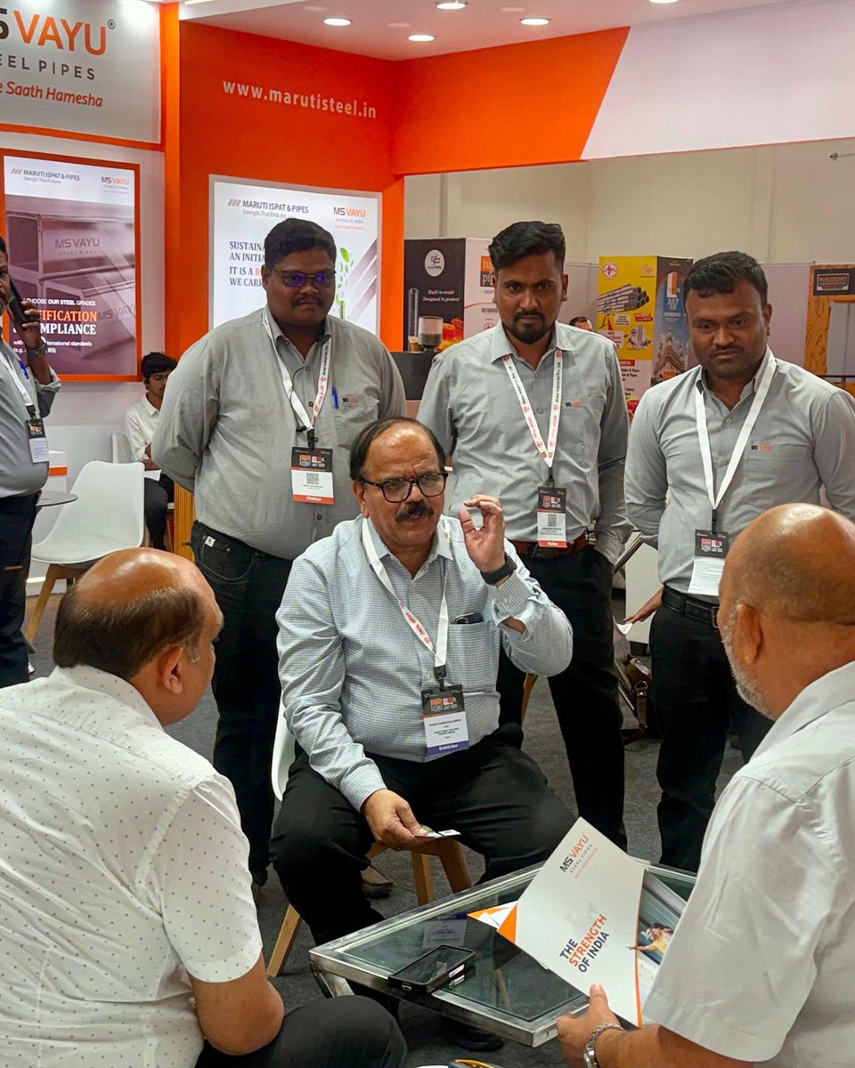 marutiispat's tweet photo. Tube &amp; Pipe Fair South 2026 was an incredible opportunity to connect with industry leaders, valued customers, and business partners while showcasing the strength and versatility of MS VAYU Steel Pipes.

#MarutiIspatAndPipes #MSVAYUSteelPipes #TubeAndPipeFairSouth2026 https://t.co/JQZ78ziSjT