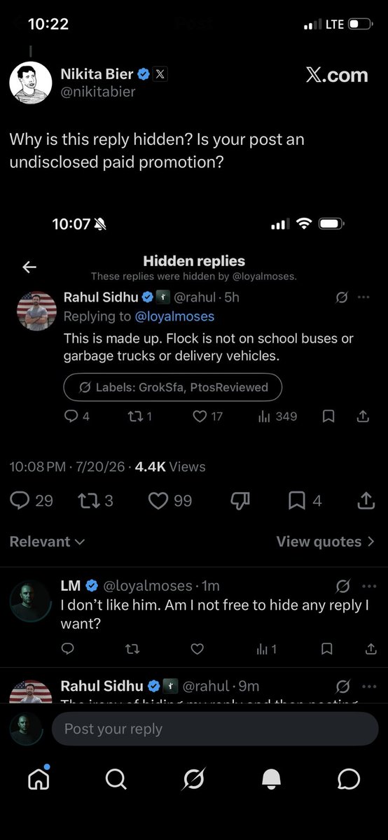 loyalmoses's tweet photo. Did Flock call in the X police on me? Now Flock wants to Flock me on X? LOL

Definitely not sus at all. https://t.co/pA0dG3jInI