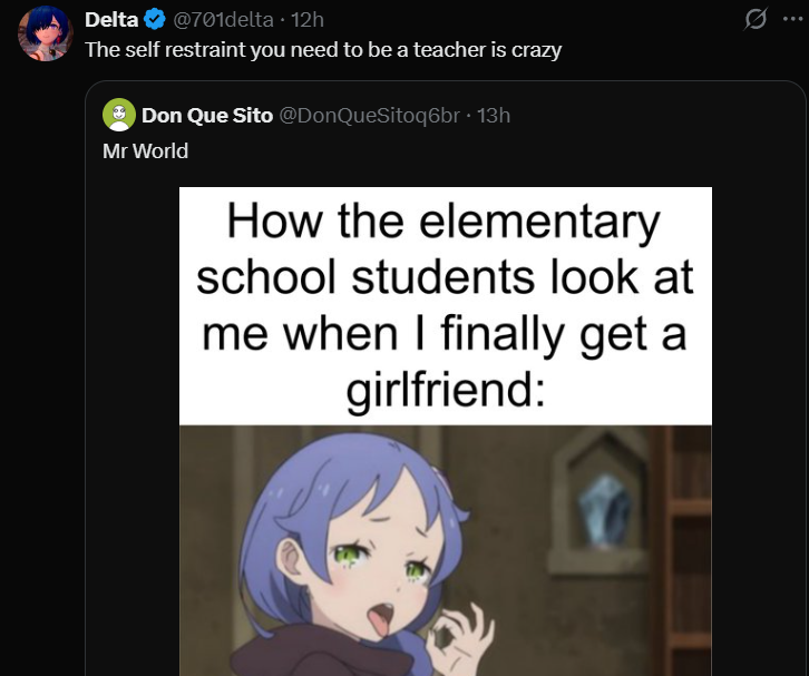FishFish135577's tweet photo. @LGwotakun @SPMK2_ @BurgerLesbian67 @ywomendeservles Youre right man, lolicons and shotacons arent pedos. They definitely arent attracted to minors and dont wanna fuck kids. Which is why their jokes and fetishes are all related to fucking kids. https://t.co/RHYCSDeV7y