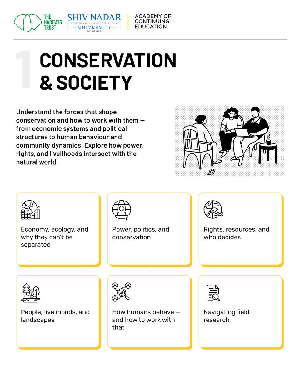 HabitatsTrust's tweet photo. CPP brings together a range of interdisciplinary courses designed to strengthen your practice.

The programme culminates in a Seed Grant Proposal capstone project, where select proposals will be awarded up to ₹3,00,000 in seed funding to help bring these ideas to life. https://t.co/mXmxzS0CYw