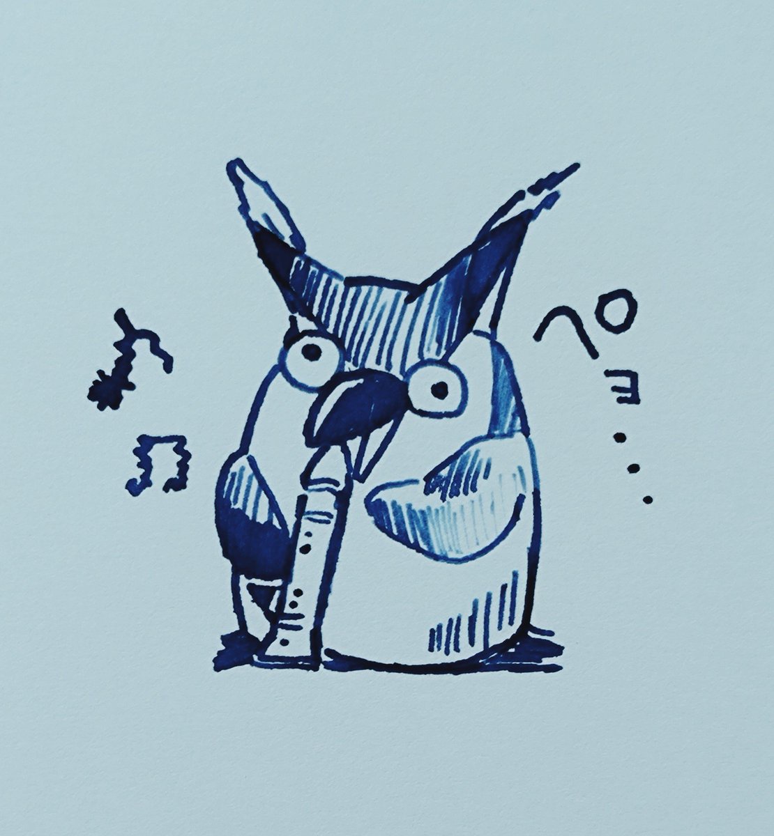 Ss_0_22's tweet photo. 笛吹きブッコロー
#ブッコローイラスト https://t.co/ZLdav8MhSX