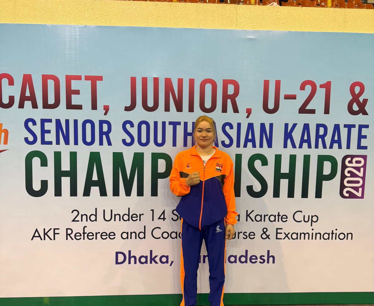PemaKhanduBJP's tweet photo. Johny Mangkhya has done Arunachal Pradesh proud.

TWO SILVER medals at the South Asian Senior Karate Championships 2026 in Dhaka, Bangladesh.

This is what happens when talent meets hard work and the right support. Through Chief Minister’s Athlete Coaching and Empowerment Scheme (CM ACES), we are backing our athletes to compete with the very best, and the results speak for themselves.

Congratulations, Johny! Arunachal Pradesh is proud. India is proud.