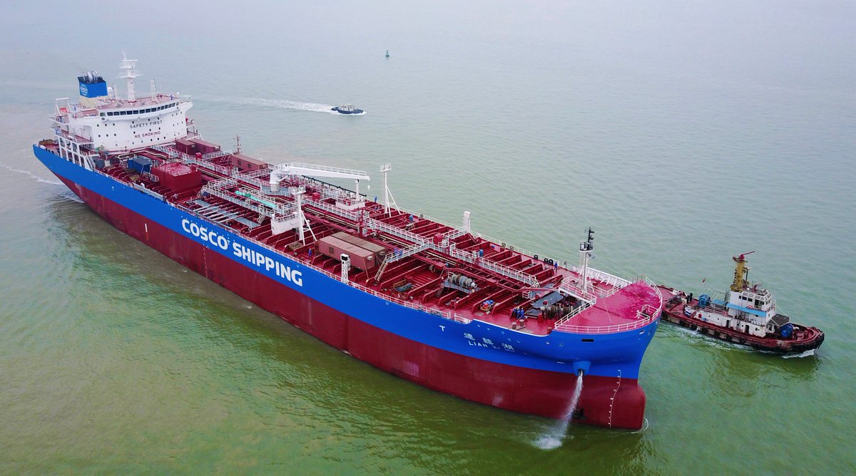 COSCOSHIPPING's tweet photo. ⛽🚢 Recently, LIAN XI HU berthed at the Port of Thames in the United Kingdom, marking the first transatlantic route operated by one of our self-operated refined-product tankers.

The new route formally connects our refined oil transportation networks across Asia, the Americas, and Europe.

With multi-regional operations now covering both crude oil and refined products, we will continue to support the stability of the global energy industry and supply chains through professional operations and reliable services. ✨

#COSCOSHIPPING #ConnectingTheWorld