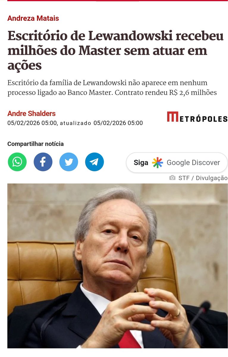 sargentooliver's tweet photo. @STF_oficial Mais um ministro super honesto https://t.co/dZ1RnEZitr