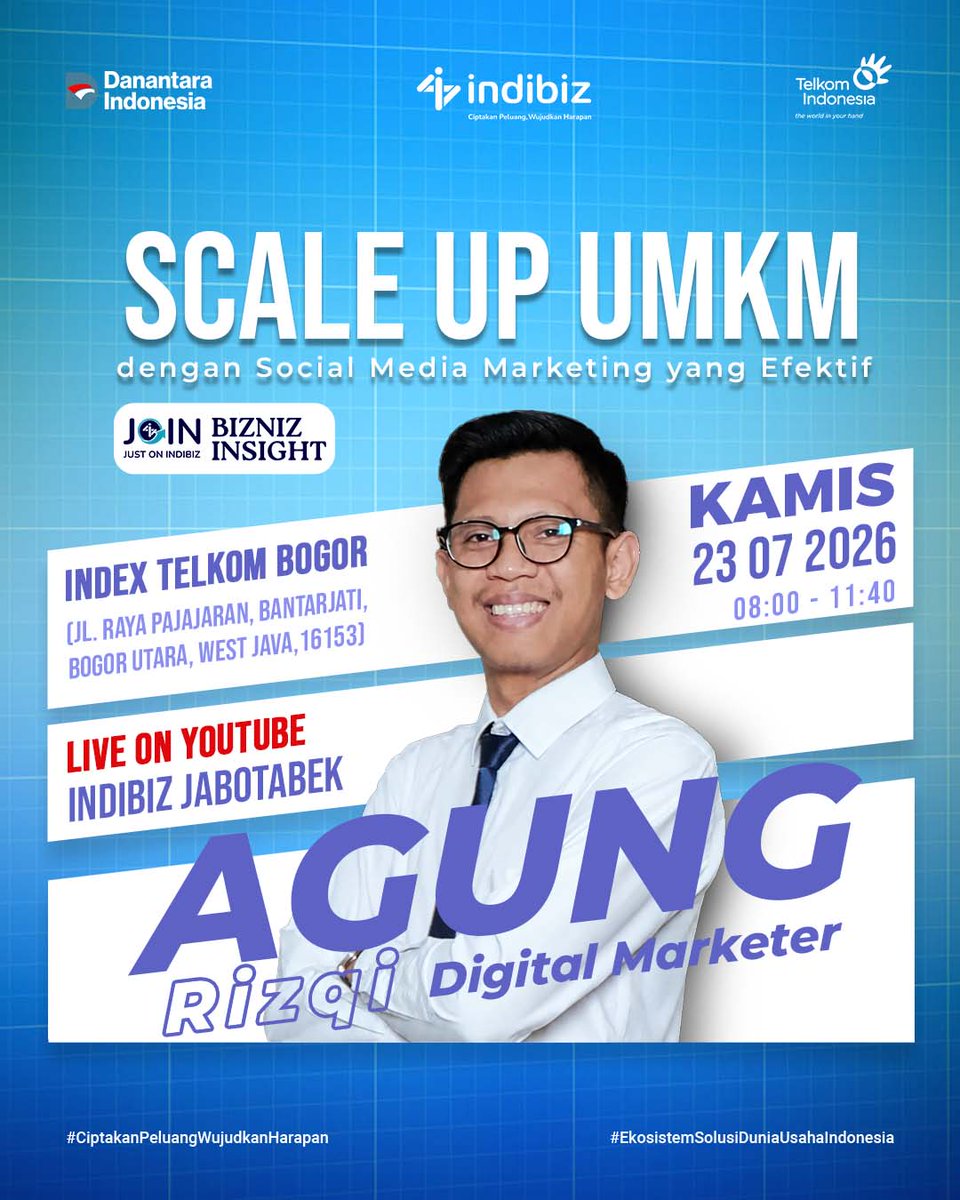 indibiz_jkt's tweet photo. Jangan lewatkan kesempatan untuk mendapatkan insight yang bisa langsung diterapkan pada bisnis Anda!
#Indibizย #JoinInsight
#CiptakanPeluangWujudkanHarapan
#MelayaniSepenuhHati https://t.co/kBNKj8p7po