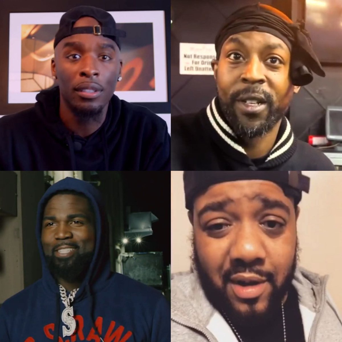 GrinvhieDavinch's tweet photo. No funny to the battle rap world... But if u guys get this wrong I can not fk wit y'all! 1 battler stays and 3 gotta go and their whole catalog... Problem is I fk wit all these rappers but the answer is quiet obvious. https://t.co/rxddMwMSac