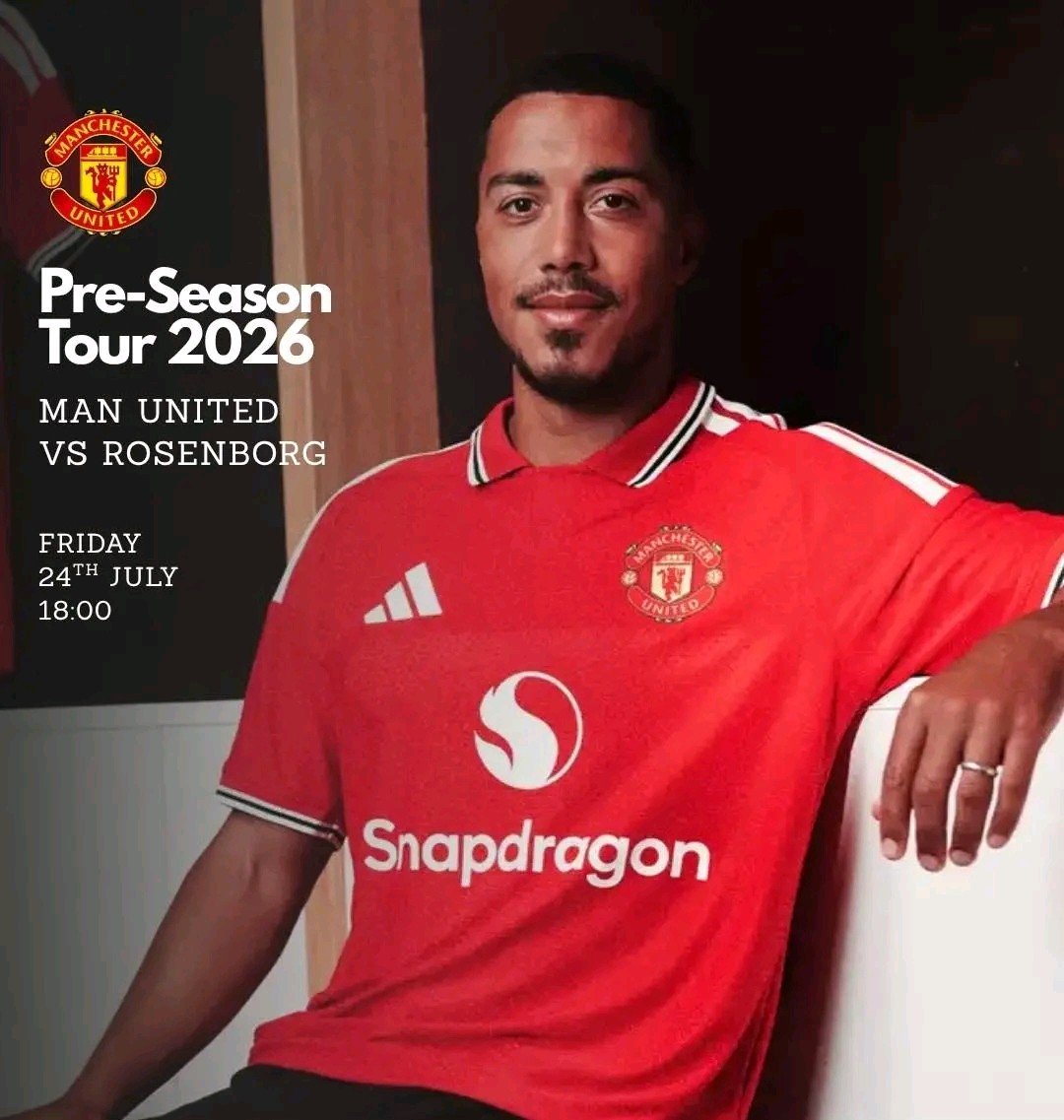 CR7RedDevil7's tweet photo. ⚽️: Manchester United 𝐯𝐬 Rosenborg – 

Join us this Friday as we show Manchester United’s pre-season friendly against Rosenborg LIVE at the Club.

🗓️ Friday, 24th July
🕔 Kick-off: 18:00

𝐆𝐋𝐎𝐑𝐘, 𝐆𝐋𝐎𝐑𝐘 𝐌𝐀𝐍 𝐔𝐍𝐈𝐓𝐄𝐃!

#MUFC #TheRedDevil #MUFC #ManchesterUnited https://t.co/ejJf76cKyT