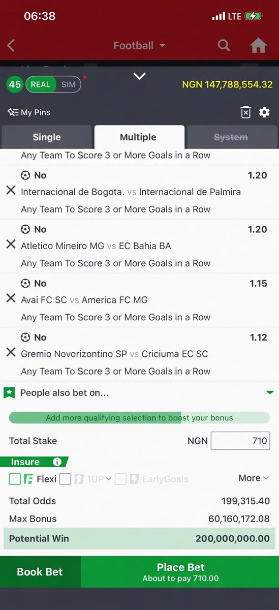 BlaqYonda7's tweet photo. I saw 199k odds 

No 3 goals in a row 

Today only 

Code drops sooon https://t.co/vyzymW8qni