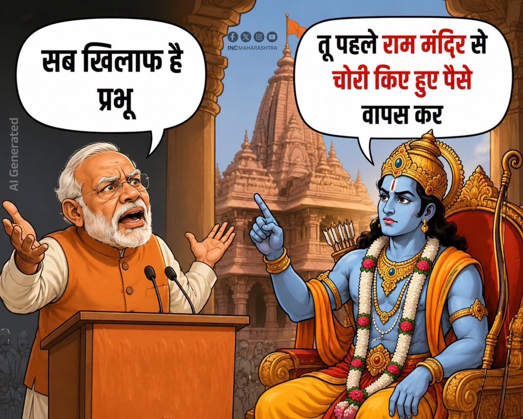 JasramMeena__'s tweet photo. तू पहले राम मंदिर से चोरी किए हुए पैसे वापस कर  !! https://t.co/iShvkdgaVt