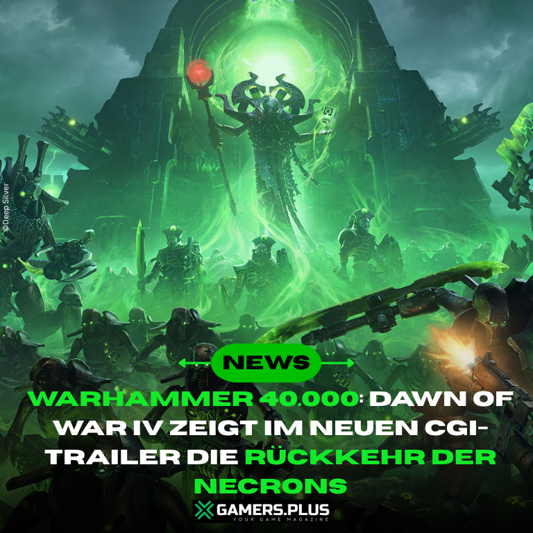 GamersDE's tweet photo. ⚔️ Warhammer 40.000: Dawn of War IV zeigt im neuen CGI-Trailer die Rückkehr der Necrons. Die uralte Fraktion erhebt sich erneut und will Kronus zurückerobern – inklusive einer gewaltigen Flotte im Finale.
#Warhammer40000 #DawnOfWarIV #Necrons #RTS #GamingNews https://t.co/nwekqPZsjm