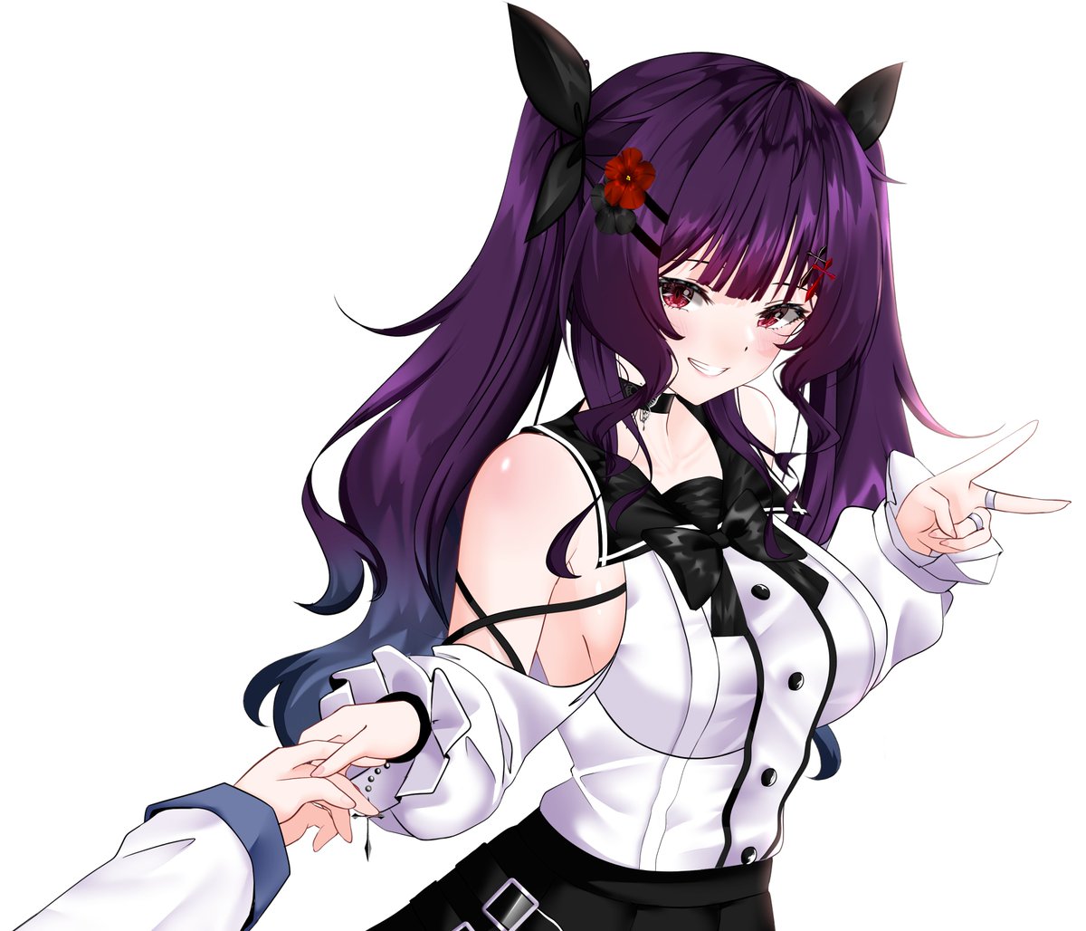 MarineChariot's tweet photo. Vtuber vs IRL 😐 https://t.co/1diRcyACQb
