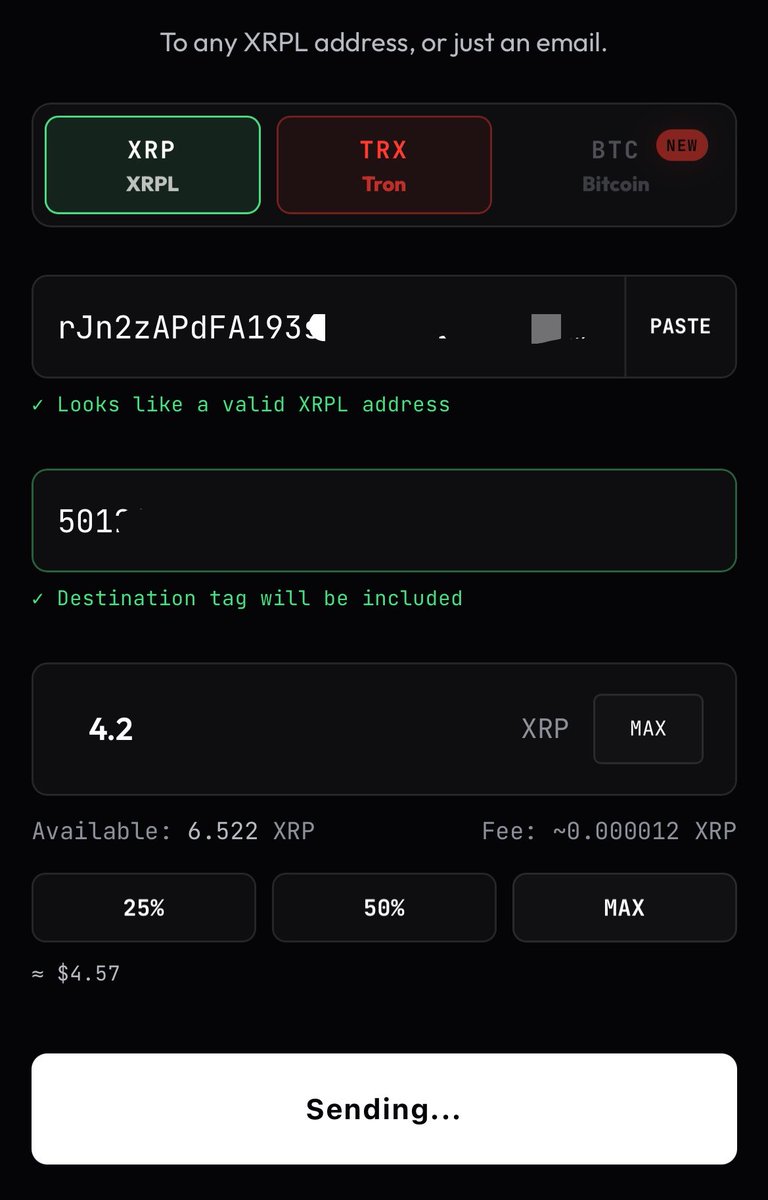 Its_Babzi's tweet photo. I’ve learned that depositing is usually the easy part in crypto, learned the hard way In fact.  

The moment that really matters is when you decide to withdraw.

As you all know, I’ve been using Xora for the past few weeks while earning yield on my XRP. 

Today, I decided to stop reading the marketing and verify the experience myself.

I withdrew 4.2 XRP from my Xora account to my Bybit wallet. 

The transaction arrived within seconds. It’s a small amount, but that wasn’t the point.

I wanted to know whether I could move my funds whenever I wanted, without unnecessary friction. 

So far, that’s exactly what happened, and I’ve attached the screenshots so you can see the process for yourself.

As always, this is my personal experience, NFA. Do your own research.