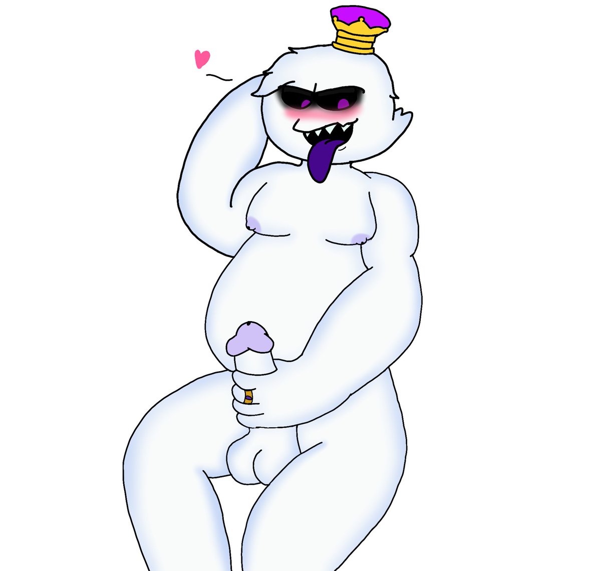 pornanimation2's tweet photo. Here's some naughty King Boo (human form) 🥵👻🔞💜#nsfw #rule34 #nsfwart #myartㅤㅤㅤ https://t.co/HasXmv8XYW