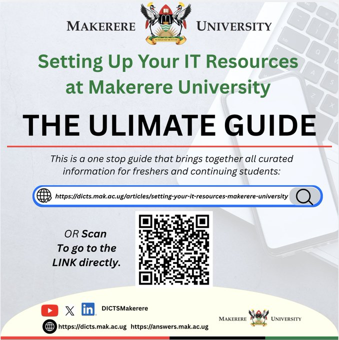 DICTSMakerere's tweet photo. This is a key resource for #MakFreshers

Start your digital orientation using this.

𝗧𝗛𝗘 𝗨𝗟𝗧𝗜𝗠𝗔𝗧𝗘 𝗚𝗨𝗜𝗗𝗘: 𝗦𝗲𝘁𝘁𝗶𝗻𝗴 𝗨𝗽 𝗬𝗼𝘂𝗿 𝗜𝗧 𝗥𝗲𝘀𝗼𝘂𝗿𝗰𝗲𝘀 @Makerere

🔗https://t.co/eR2xeP42hO https://t.co/tkpWsOTW5q