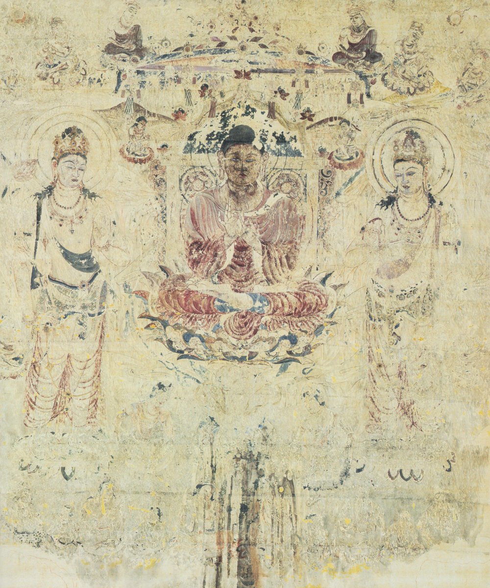 以下、印象的だった展示物を。 1.法隆寺金堂壁画 第6号壁模写 東京国立