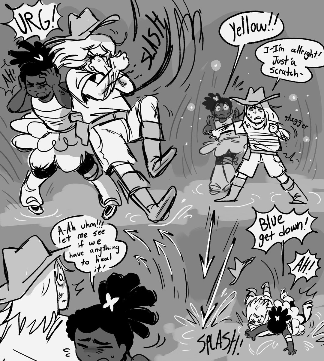 InksSquiddy's tweet photo. Run away! (1/8)
Blue and Yellow Undertale AU
#deltarune #undertale https://t.co/F0OSJUQOpE