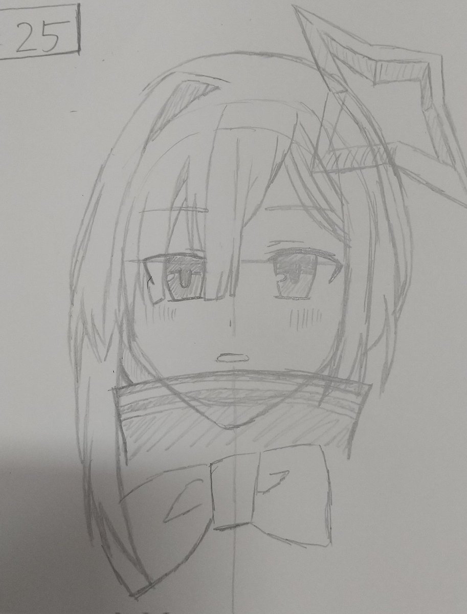 MYの絵【模写】 これが25分クオリティの模写かなたんです。難しい…😇