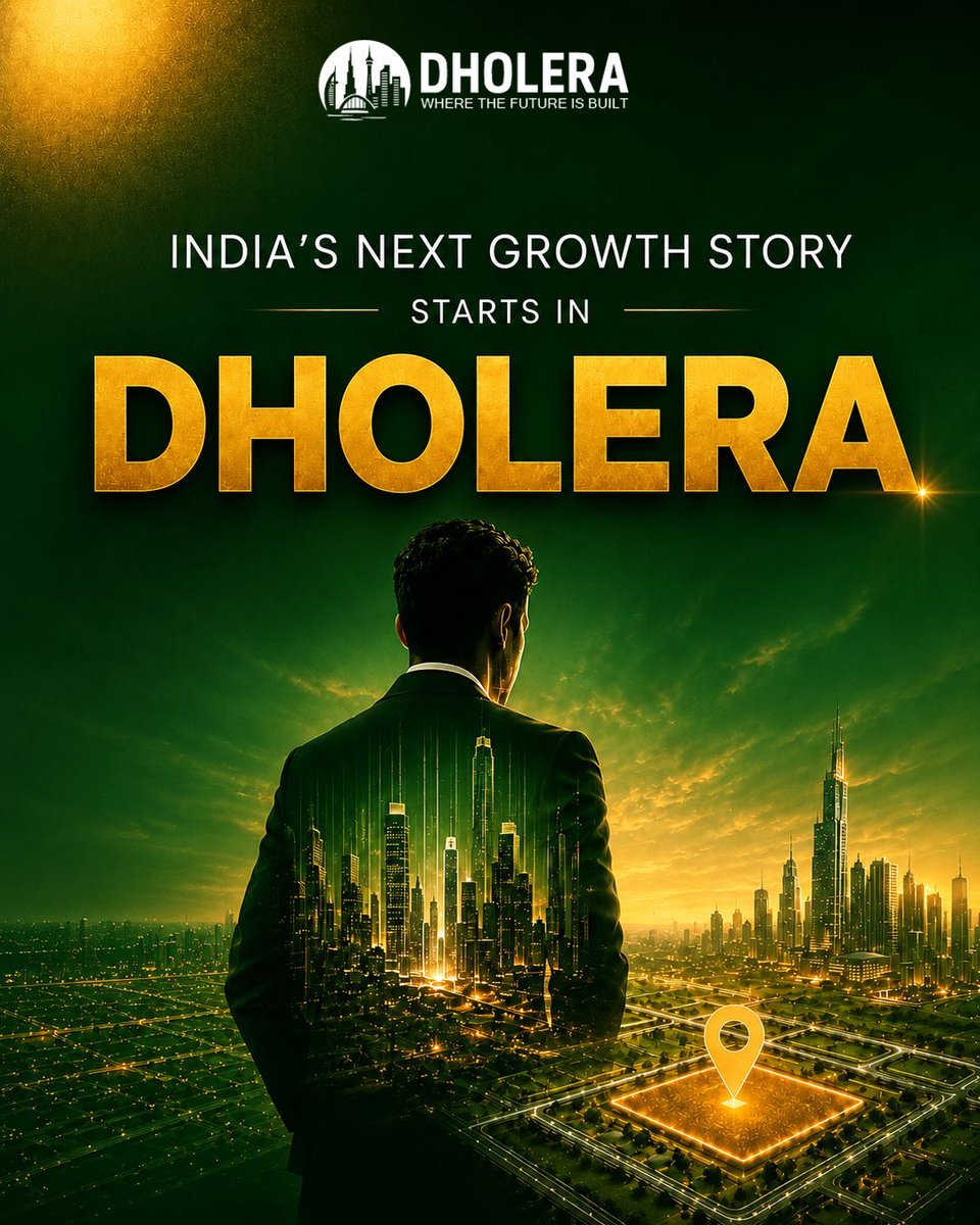 DholeraGujInv's tweet photo. The future belongs to those who recognise opportunity early.
Make Dholera part of your growth journey.

#InvestInDholera #FutureInvestment #GrowthDestination #SmartCityIndia #VisionToReality #TomorrowStartsToday https://t.co/R0rdzRfPUt