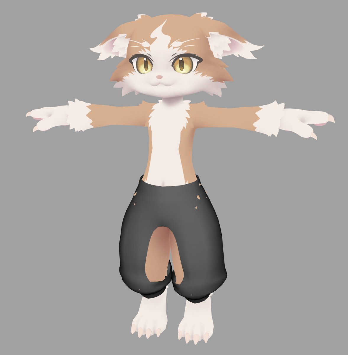 modama_vrc's tweet photo. ラフだけどようやく服着れた　ずっとパンツで恥ずかしかった https://t.co/MzaJI989xX