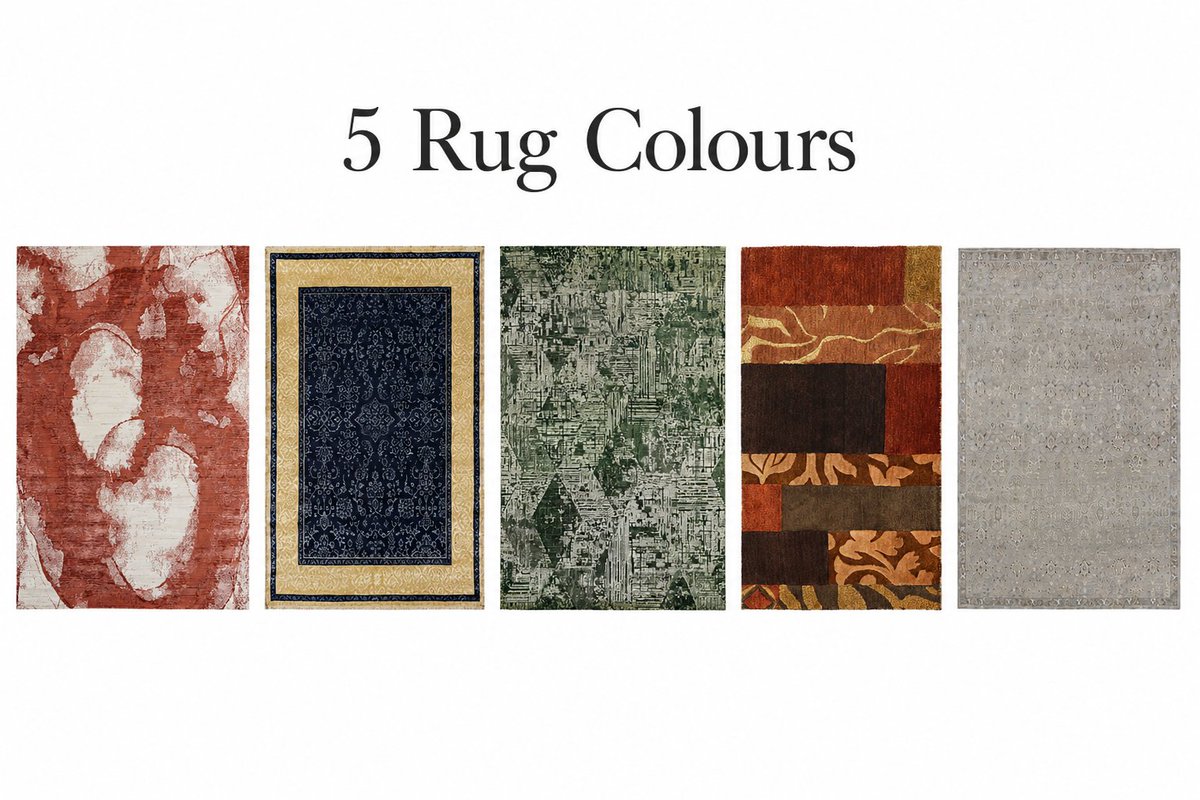 artofhmc's tweet photo. 🎨 5 Rug Colours Designers Predict Will Dominate Luxury Homes

Terracotta &amp; Burnt Sienna
 Dusty Rose
 Deep Forest Green
 Warm Taupe
 Rich Navy
The colours defining luxury interiors in 2026. Which one is your favourite?
Read more: https://t.co/DCm8mOECzx

#HandmadeCarpets #colours https://t.co/ep1LlpiFcY
